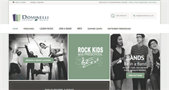 Desktop Screenshot of dominellimusic.com