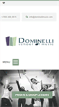 Mobile Screenshot of dominellimusic.com