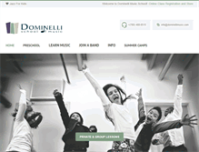 Tablet Screenshot of dominellimusic.com